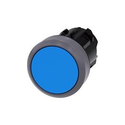1 pcs : 3SU10300AB500AA0 - Switch Actuators PUSHBUTTON, MOM, BLU, FLUSH
