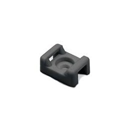 1 pcs : 151-03102 - Cable Tie Mounts Cable Tie Anchor Mount, 0.86 x .62', 0.25' Hole Dia, 0.31' Max Tie Width, PA666V0, Black, 1