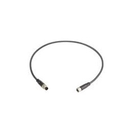 1 pcs : 21348081489010 - Sensor Cables / Actuator Cables M8 4PIN M/F STRT DOUBLE END 1.0M PUR