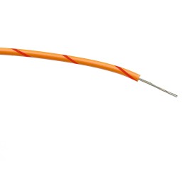 1 Reel of 100 M - RS PRO Orange/Red 0.22 mm² Hook Up Wire, 7/0.2 mm, 100m, PVC Insulation