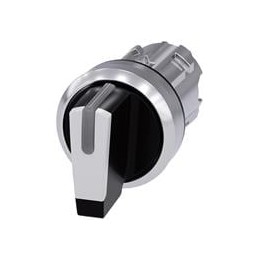 1 pcs : 3SU10522BL600AA0 - Switch Actuators SEL SW, 3POS, MTND, SHORT HANDLE, WHT