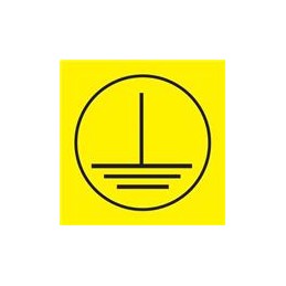 1 pcs : PESC-H-EC - Labels & Industrial Warning Signs Elect Symbol Vinyl Safety Func .51x.51