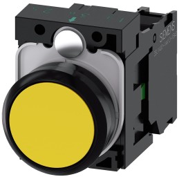 1 pcs - Siemens SIRIUS ACT Series Push Button Complete Unit, Panel Mount, 22mm Cutout, SPST