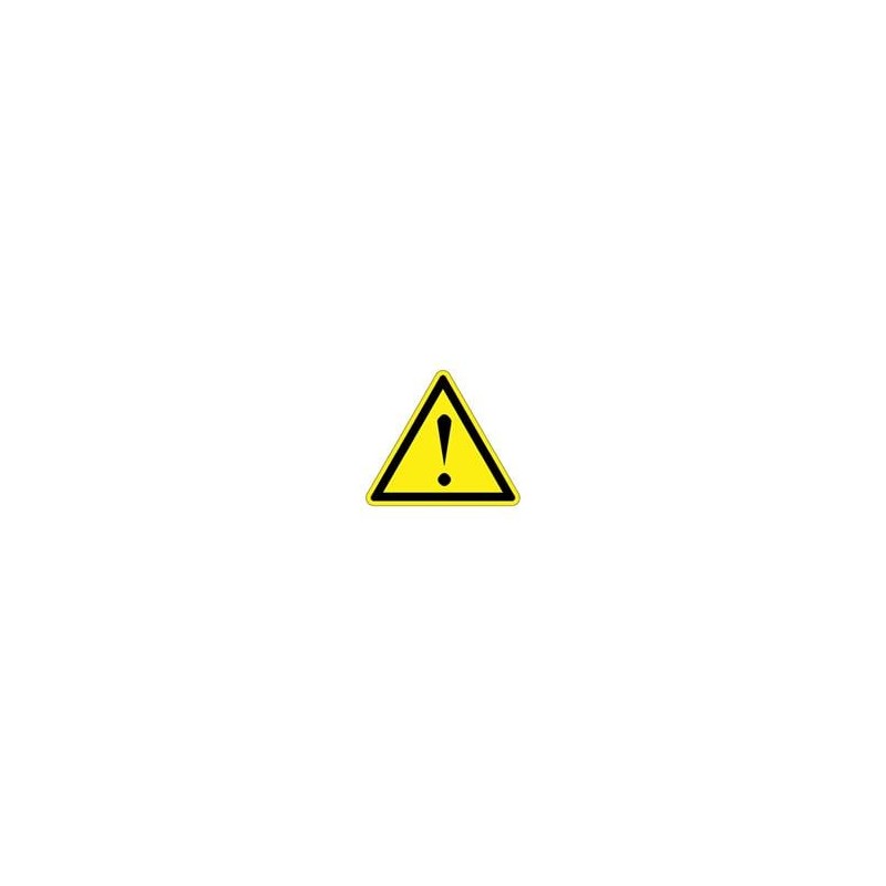 1 pcs : PESW-A-9Y - Labels & Industrial Warning Signs ISO Pictogram 12.5mm Wide BLK/YLW