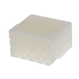 10 pcs - Molex, STANDARD .093' Female Connector Housing, 6.3mm Pitch, 15 Way, 3 Row