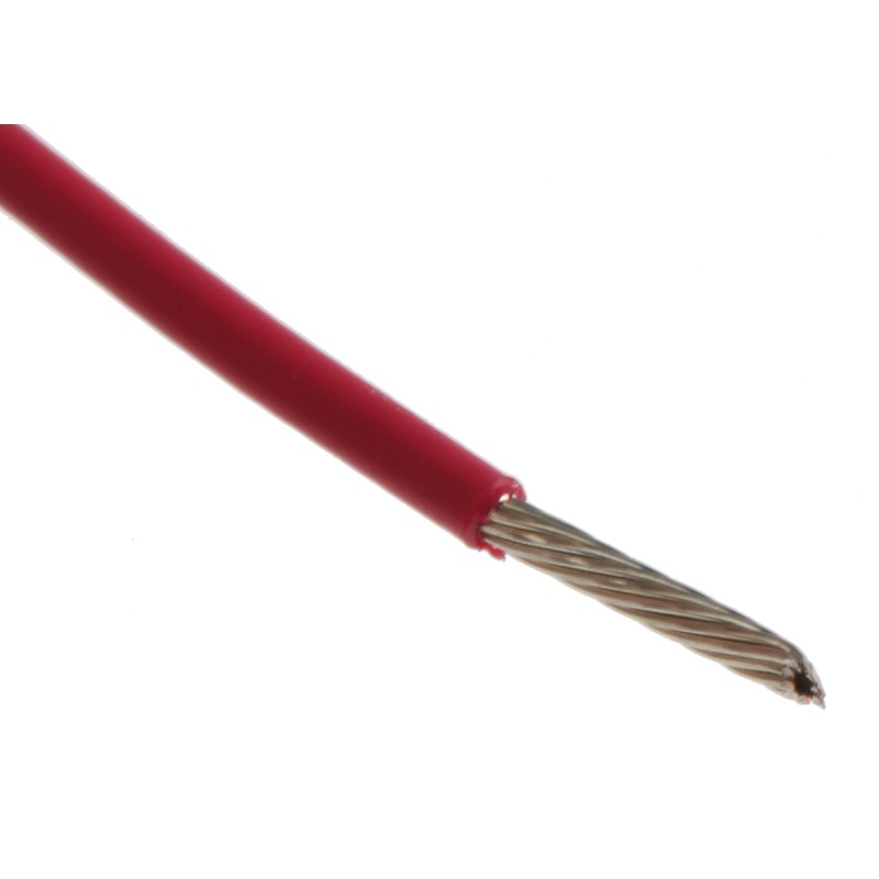 1 Reel of 305 M - Alpha Wire EcoWire Series Red 0.52 mm² Hook Up Wire, 20 AWG, 10/0.25 mm, 305m, MPPE Insulation