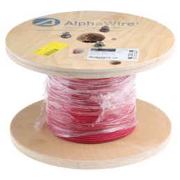 1 Reel of 305 M - Alpha Wire EcoWire Series Red 0.52 mm² Hook Up Wire, 20 AWG, 10/0.25 mm, 305m, MPPE Insulation