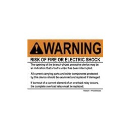 1 pcs : PPS0305W2200 - Labels & Industrial Warning Signs ADH Sign Poly Short Circuit