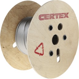 1 Reel of 75 M - RS PRO Stainless Steel Wire Rope, 75m