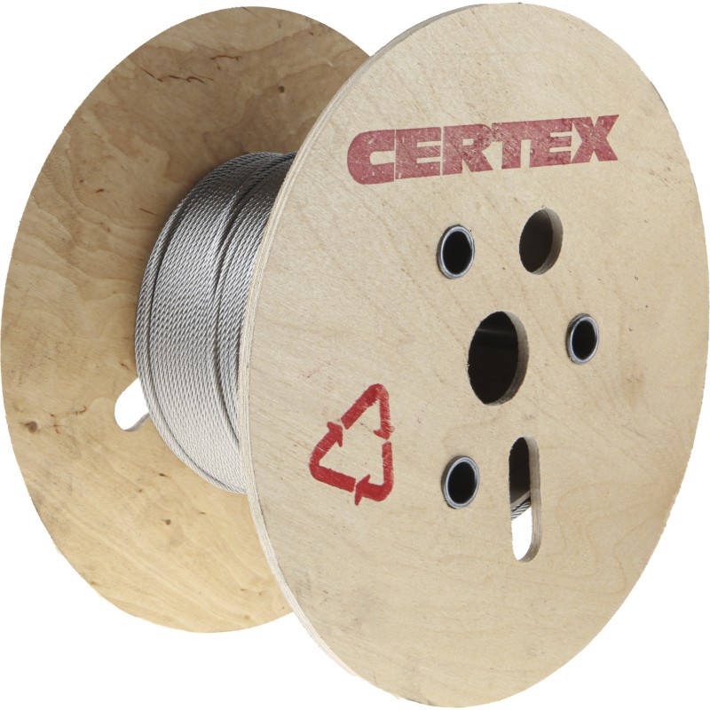 1 Reel of 75 M - RS PRO Stainless Steel Wire Rope, 75m