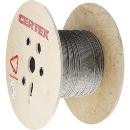1 Reel of 75 M - RS PRO Stainless Steel Wire Rope, 75m
