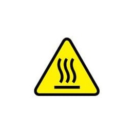 1 pcs : WL35Y - Labels & Industrial Warning Signs Warning Label Vinyl Hot Surface Symbol