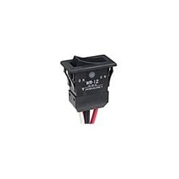 1 pcs : WR12AT/CUL - Rocker Switches SPST SPDT ON NON OFF BLK SCRW LUG,EPXY SL