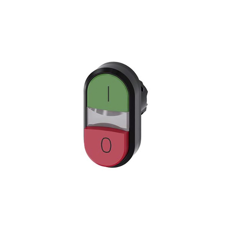 1 pcs - Siemens SIRIUS ACT Series Green, Red Momentary Push Button Head, 22mm Cutout, IP66, IP67, IP69K