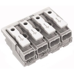 10 pcs - Wago 294 Series Power Supply Connector, 4-Pole, Female, 24A