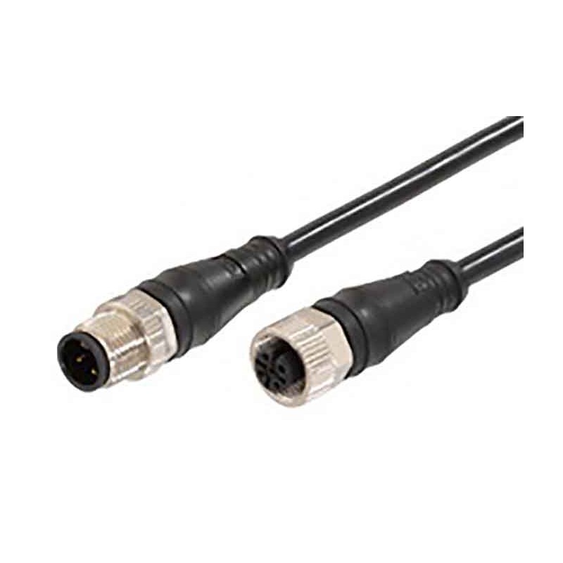 1 pcs - Molex Female 5 way M12 to Male 5 way M12 Sensor Actuator Cable, 1m