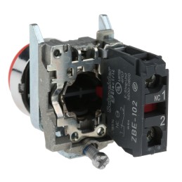 1 pcs - Schneider Electric Harmony XB4 Series Push Button, Panel Mount, 22mm Cutout, SPST