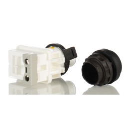 1 pcs - Eaton, Panel Mount LED Pilot Light, 30mm Cutout, IP66, Round, 250V ac/dc