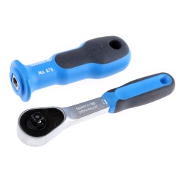 1 pcs - Gedore 37-Piece Metric 1/4 in Standard Socket/Bit Set with Ratchet, 12 point, Hex Bit, Phillips Bit, Pozidriv Bit,