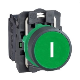 1 pcs - Schneider Electric Harmony XB5 Series Push Button, Panel Mount, 22mm Cutout, SPST