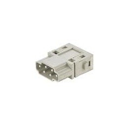 1 pcs : 09140065001 - Heavy Duty Power Connectors Han E 6pin module Male Push-In (20-14AWG)