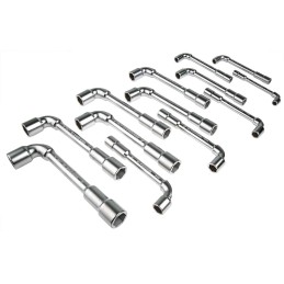1 pcs - Facom Hex Tubular Box Spanner Set, 13 Pieces, 7 - 19 mm Tip