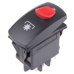 1 pcs - Carling Technologies Illuminated DPDT, On-(On) Rocker Switch Panel Mount
