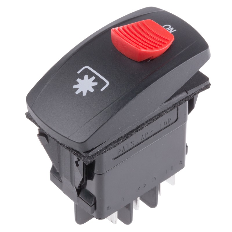 1 pcs - Carling Technologies Illuminated DPDT, On-(On) Rocker Switch Panel Mount