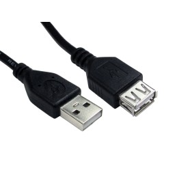 10 pcs - RS PRO USB 2.0 USB Extension Cable, Male USB A to Female USB A USB Extension Cable, 1m