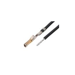 1 pcs : 219681-1225 - Specialised Cables Pre-Crimped Lead SL Female-to-Pigtail (Au) Plating 450mm 24 AWG Blk