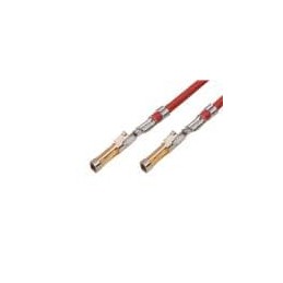 1 pcs : 219680-2124 - Specialised Cables Pre-Crimped Lead SL Female-to-SL Female (Sn) Plating 300mm 24 AWG Red