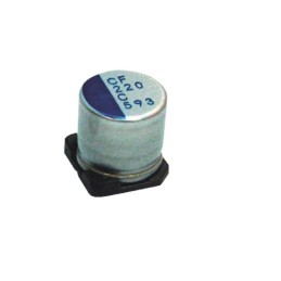 5 pcs - Nichicon 180μF Surface Mount Polymer Capacitor, 50V