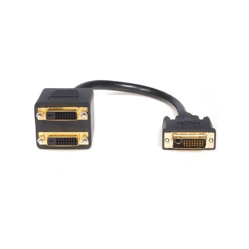 1 pcs - StarTech.com, Male DVI-D Dual Link to Female DVI-D Dual Link x 2 Cable, 300mm