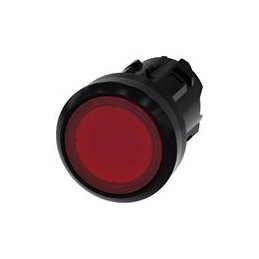 1 pcs : 3SU10010AA200AA0 - Switch Actuators ILLUMINATED PUSHBUTTON, MTND, RED, FLUSH