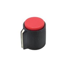 1 pcs : RN-118F-BR/6.4 - Knobs & Dials Indicator Lined Knob Red