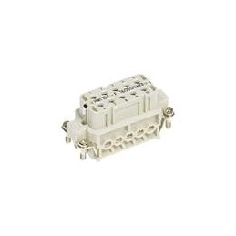 1 pcs : 09200102812 - Heavy Duty Power Connectors HAN A 10P F SCREW SCREW TERMINATION