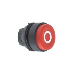 1 pcs : ZB5AL432 - Switch Actuators NON-ILLUM EXTENDED RED WITH WHITE O