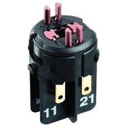 1 pcs : 1.20.126.305/0000 - Switch Contact Blocks / Switch Kits 2NO, AG, 250VAC/DC 17.3mm dia, QC