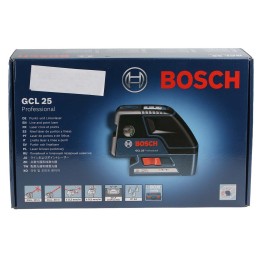 1 pcs - Bosch GCL 25, 635nm Red, 2 Line Laser Level