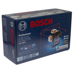 1 pcs - Bosch GLL 3-80 C, 650nm Red, 3 Line Line laser