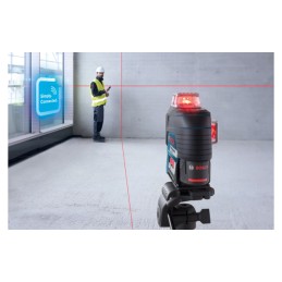 1 pcs - Bosch GLL 3-80 C, 650nm Red, 3 Line Line laser