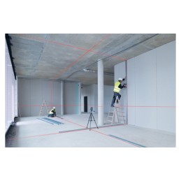 1 pcs - Bosch GLL 3-80 C, 650nm Red, 3 Line Line laser
