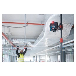 1 pcs - Bosch GLL 3-80 C, 650nm Red, 3 Line Line laser