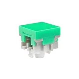 1 pcs : AT484F - Switch Bezels / Switch Caps SQUARE GREEN CAP FOR LB NON-ILLUMINATED