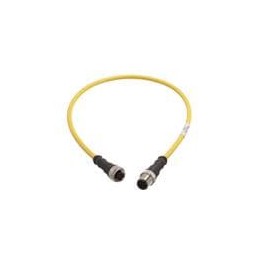 1 pcs : 21350102517005 - Sensor Cables / Actuator Cables M12 A-code 5-pin Straight male to straight female, 0.5m, PVC yellow jac