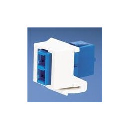 1 pcs : NKDLCMZIW - Fibre Optic Connectors Netkey LC Duplex Adapter Mod IW