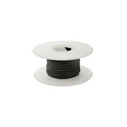 1 pcs : R28BLK-0100 - Cable Mounting & Accessories 28AWG KYNAR INSUL 100' SPOOL BLACK