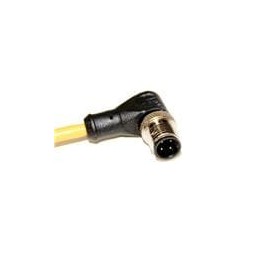 1 pcs : C4B05M005 - Sensor Cables / Actuator Cables M12 Cordset, 4-Position Male Right Angle to Open End, 22 AWG, 5M