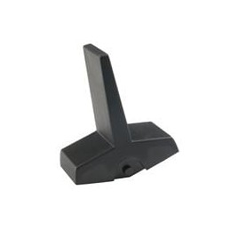 10 pcs : AT4157A - Switch Bezels / Switch Caps .595' WIDE BLACK PADDLE CAP