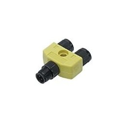 1 pcs : 1200680139 - Circular Metric Connectors Micro-Change (M12) Solid Body Splitter, 1 x 4-Pole Male to 2 x 4-Pole Females, B